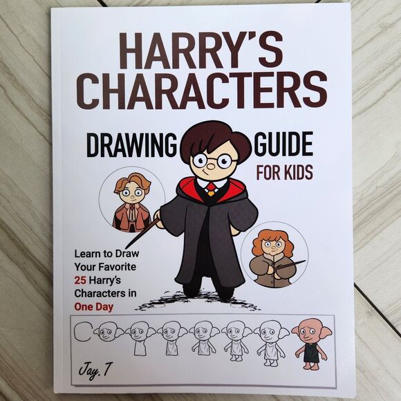 Harry's Characters Drawing Guide For Kids: Learn to Draw Your Fav 25 Characters - Picture 1 of 9